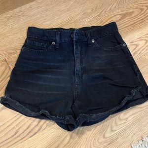 Aeropostale Black High Rise Shorts